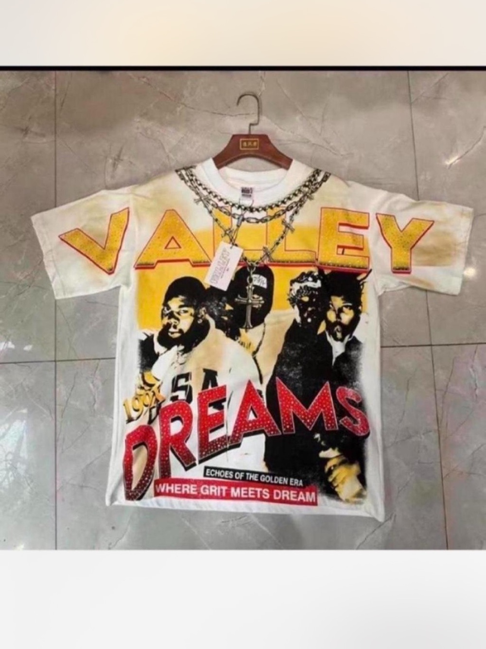 Valley Dreams Graphic Tee - White/Yellow/Red